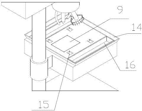 High-efficiency punching device suitable for furniture board