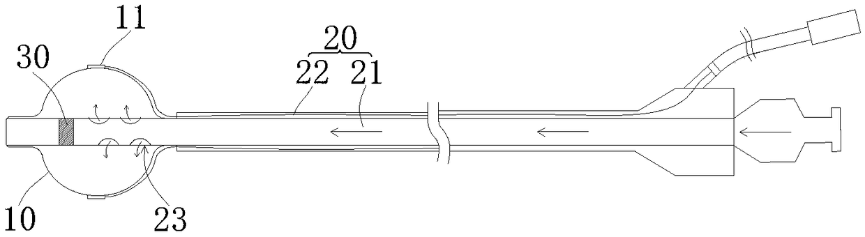 Occluding sacculus structure