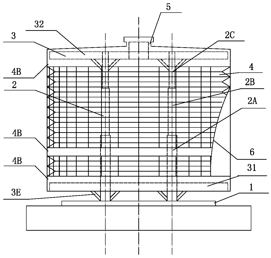 Temporary micro building structure capable of extending and retracting vertically