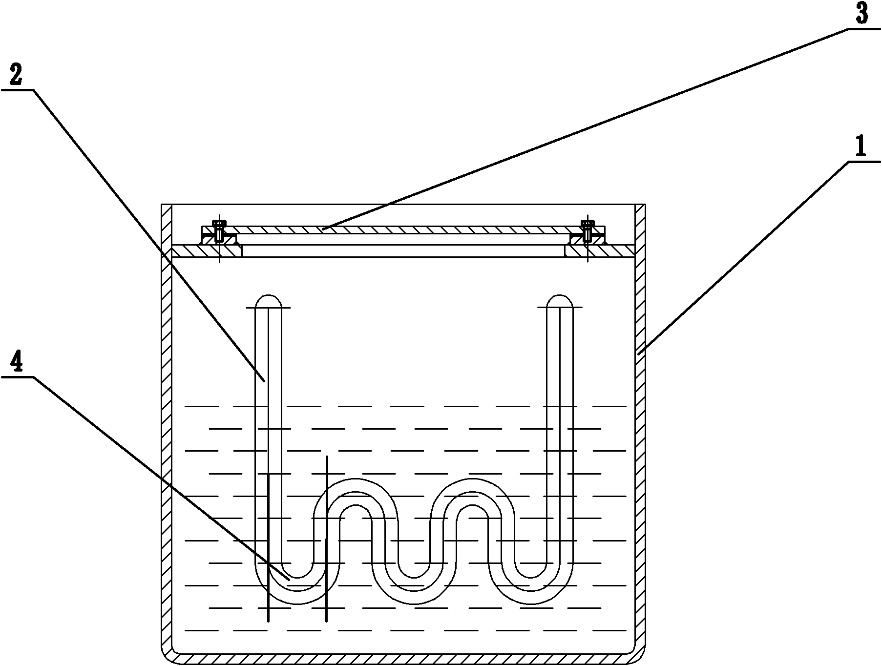 Hydraulic oil tank cooling device