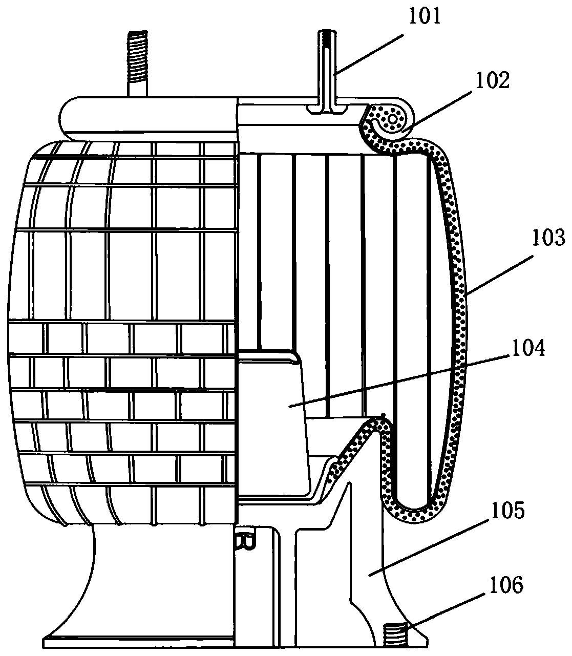 Method and device for obtaining rigidity of air spring