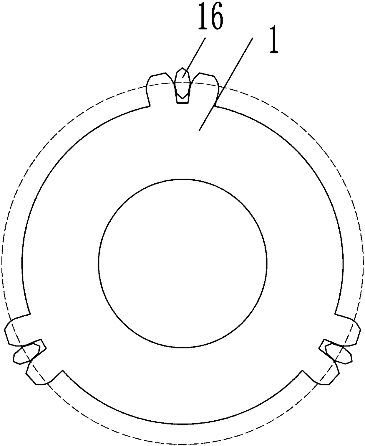 Fixing device for grinding inner hole of gear