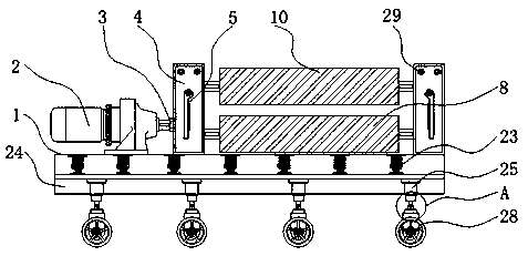 Automatic leveler with rapid cooling function and position-adjustable roller