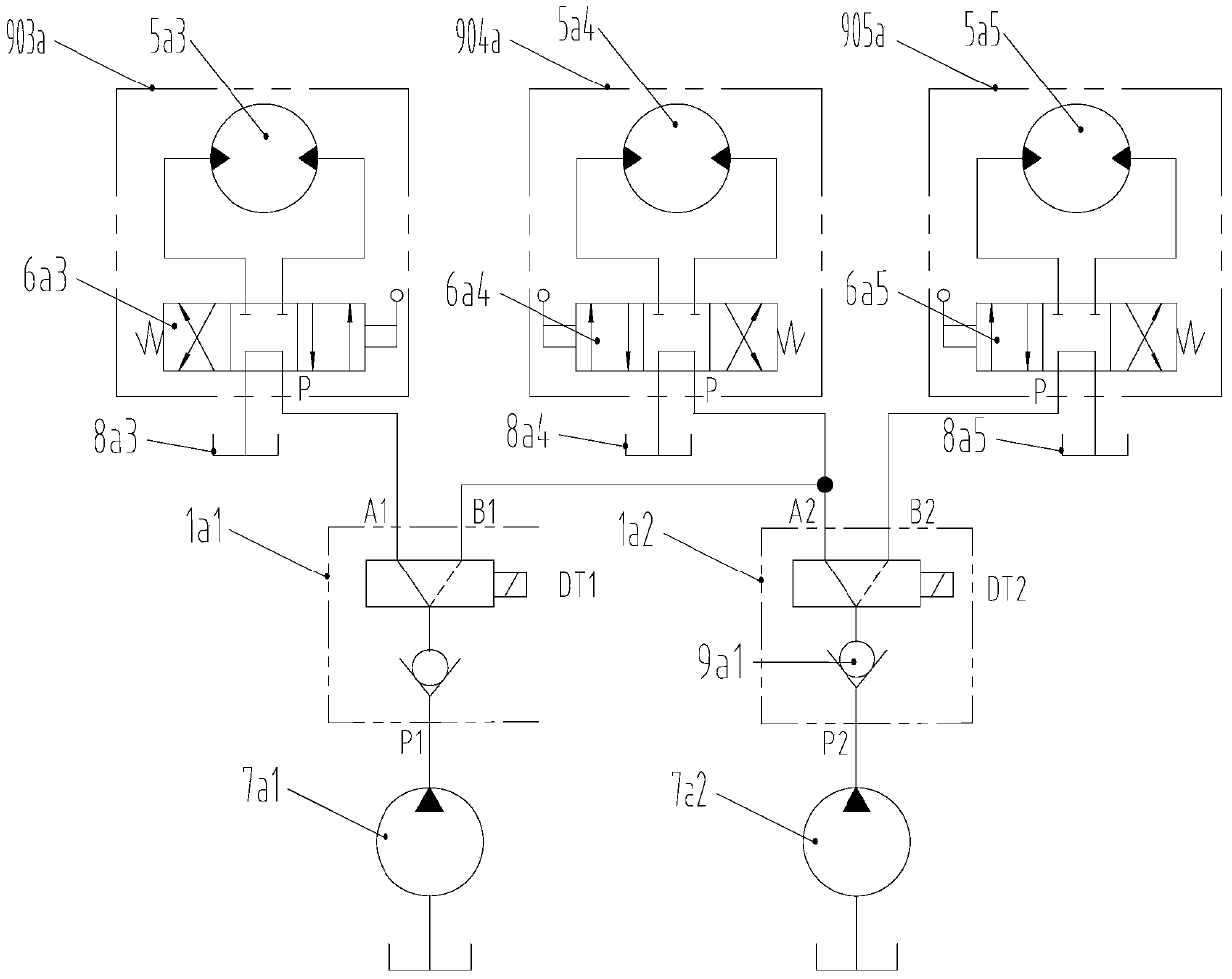 Electrohydraulic control reserving valve and electrohydraulic control system