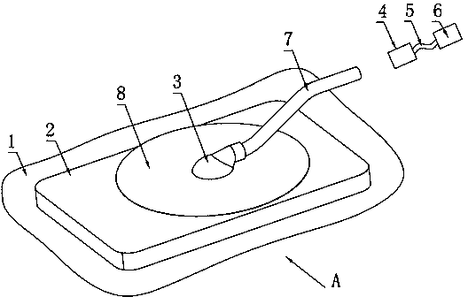 Medical pad pasting negative pressure drainage device