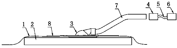 Medical pad pasting negative pressure drainage device