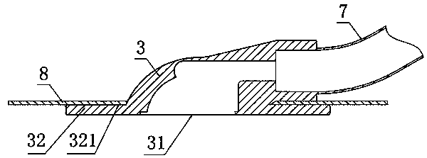 Medical pad pasting negative pressure drainage device