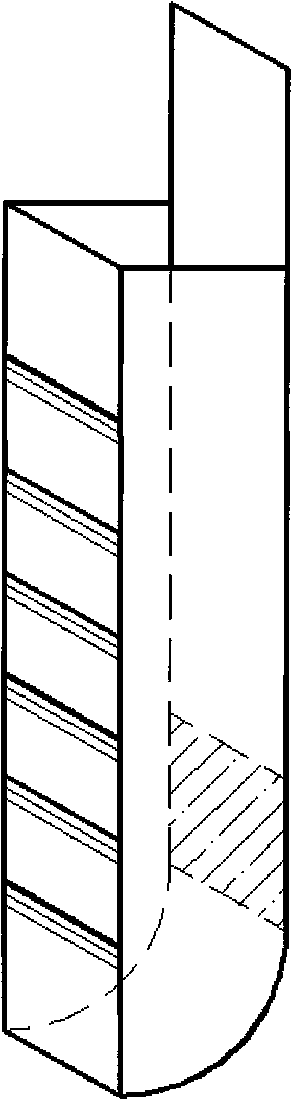 Press-in type slide-vane sampler for acquiring soft mud sample and sampling method