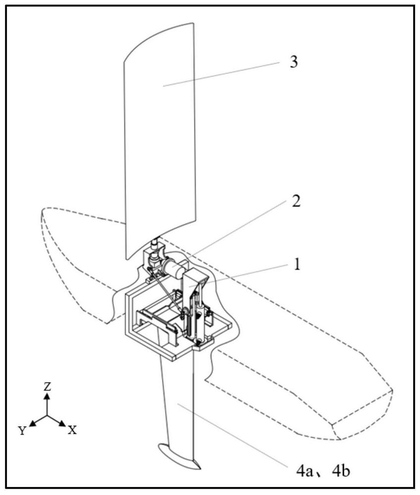 A marine unmanned vehicle sail propulsion device and retracting mechanism