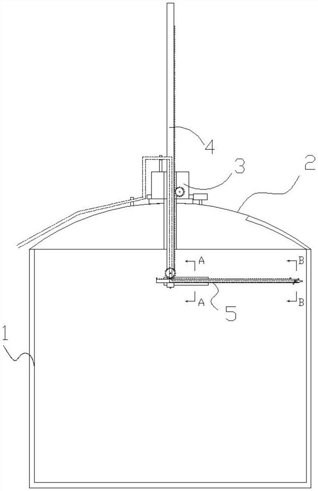 An icows-based cleaning spraying method for large crude oil storage tanks