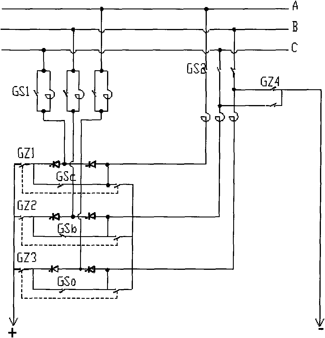 Static var compensator (SVC) and DC ice melting device and realization method thereof