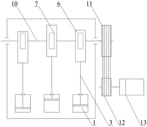 Sector and rack type reciprocating pump