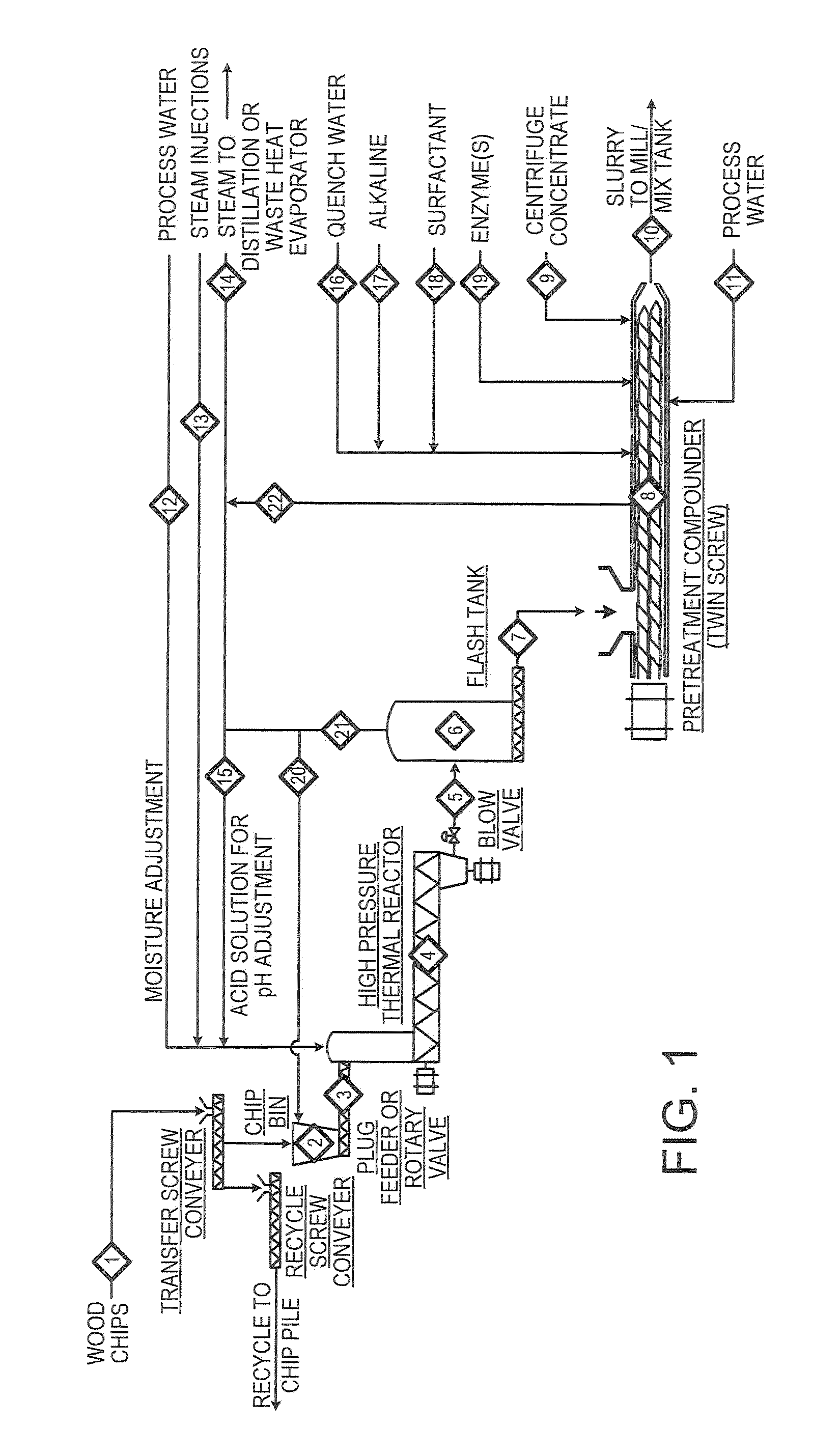 Process for Thermal-Mechanical Pretreatment of Biomass