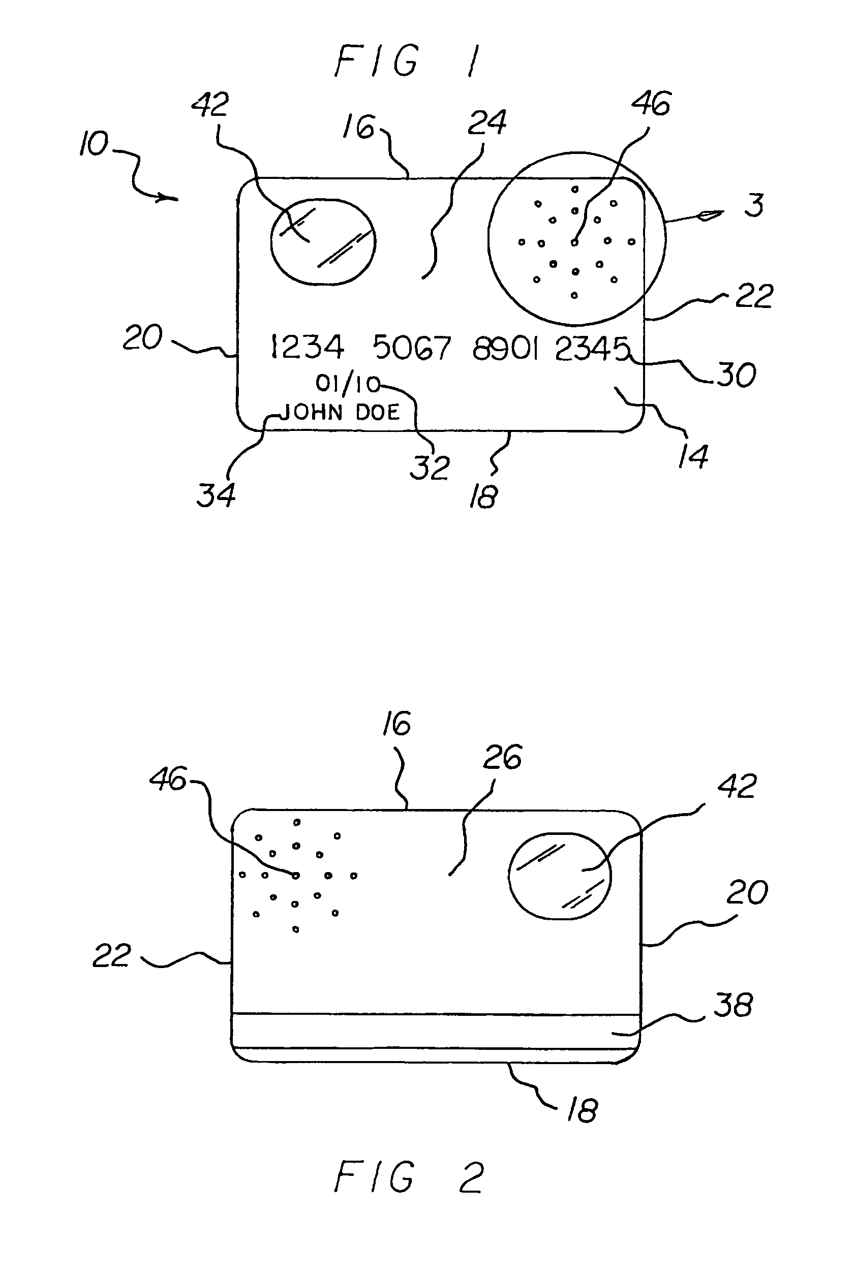 Bank card/optical magnifier system