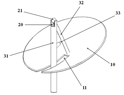 Novel disc-type solar-powered heat collecting device and system