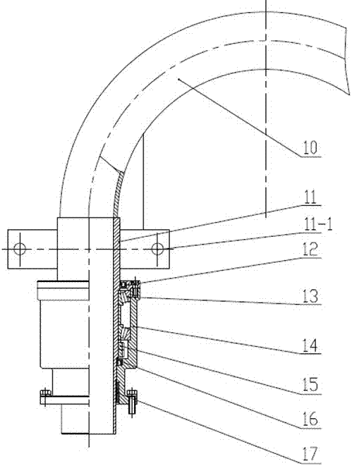 Complete set of device for long helical drilling and reaming bottom and method for reaming