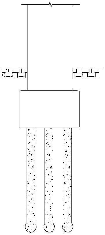 Inclination rectification reinforcing method for disaster damage diseased deep pile foundation building