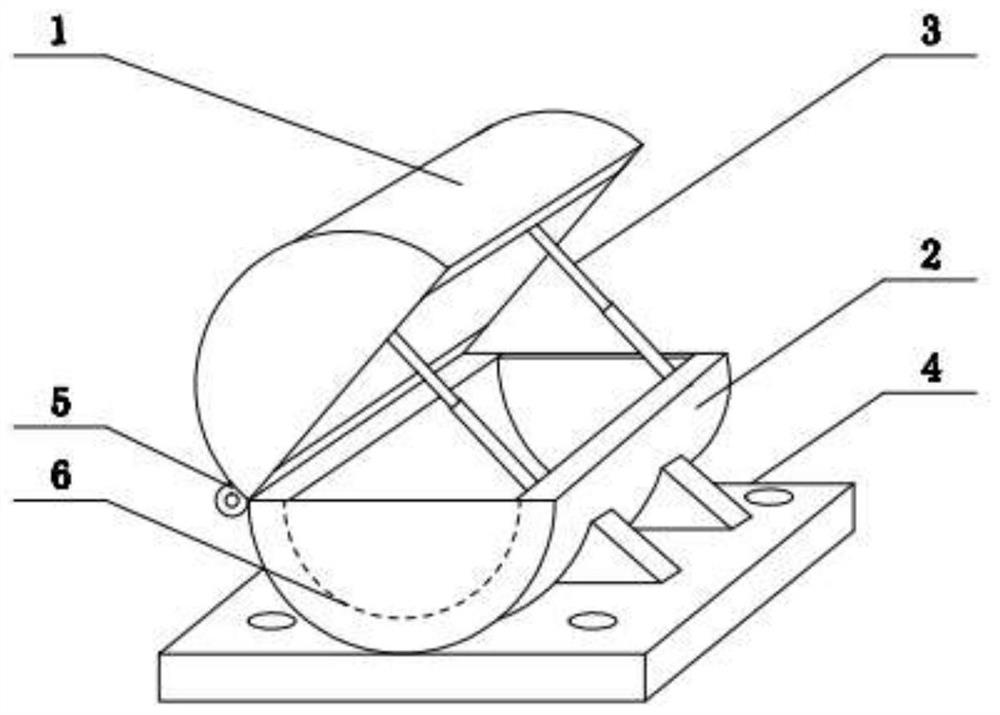 Forming tool for carbon fiber composite material landing gear strut