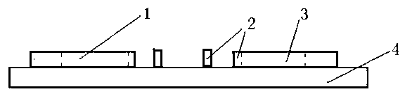 Encapsulating piece for preventing chip salient point from being short-circuited and manufacturing process thereof