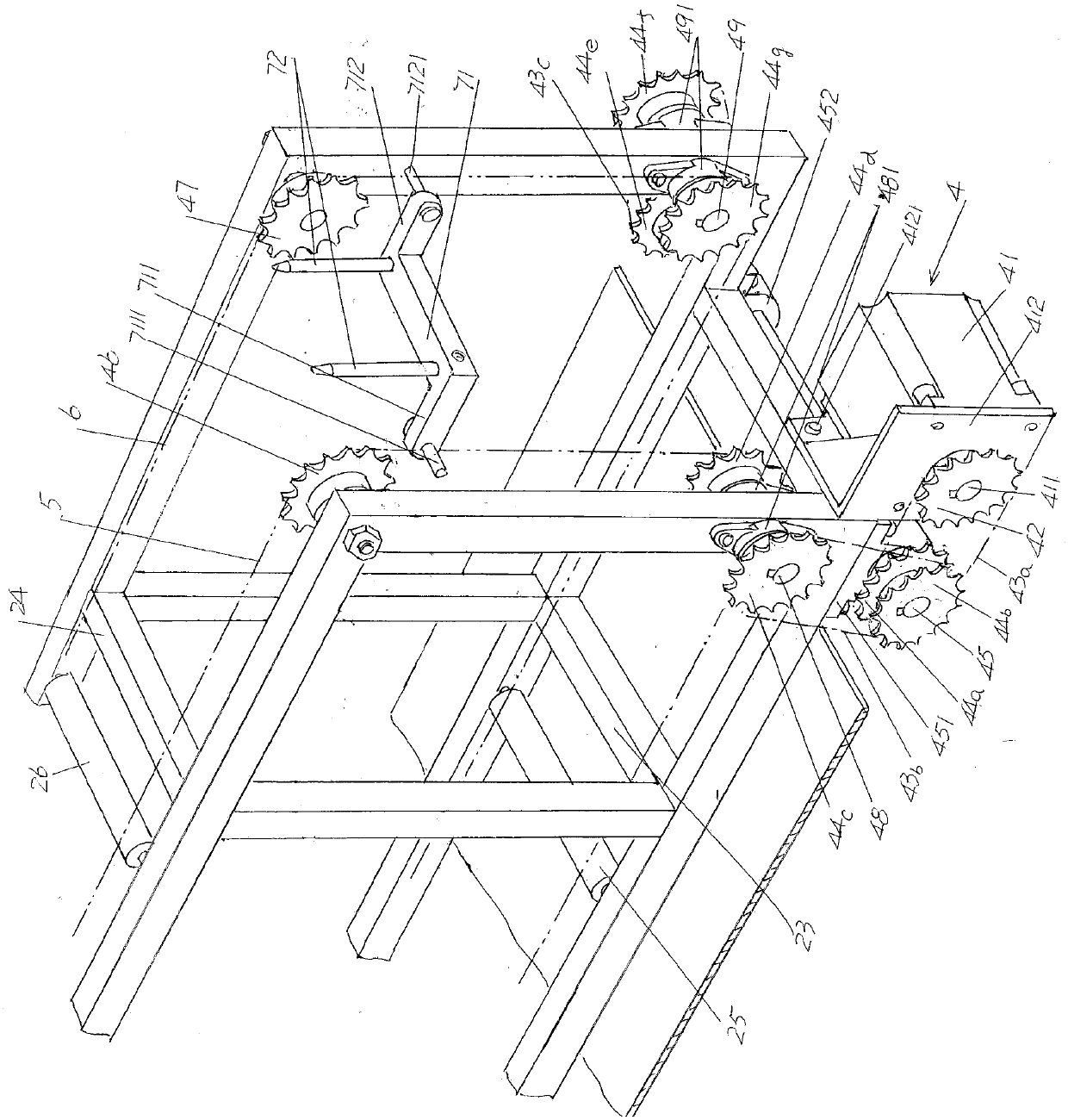 Packing box conveying device of full-automatic packing machine for bottled oral liquid