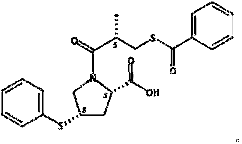 Method for preparing S-(-)-Benzoylthio-2-methylpropanoic acid compound