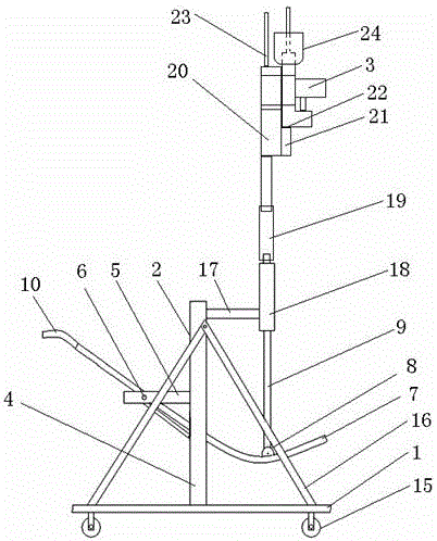 Automatic high-altitude drilling operating device