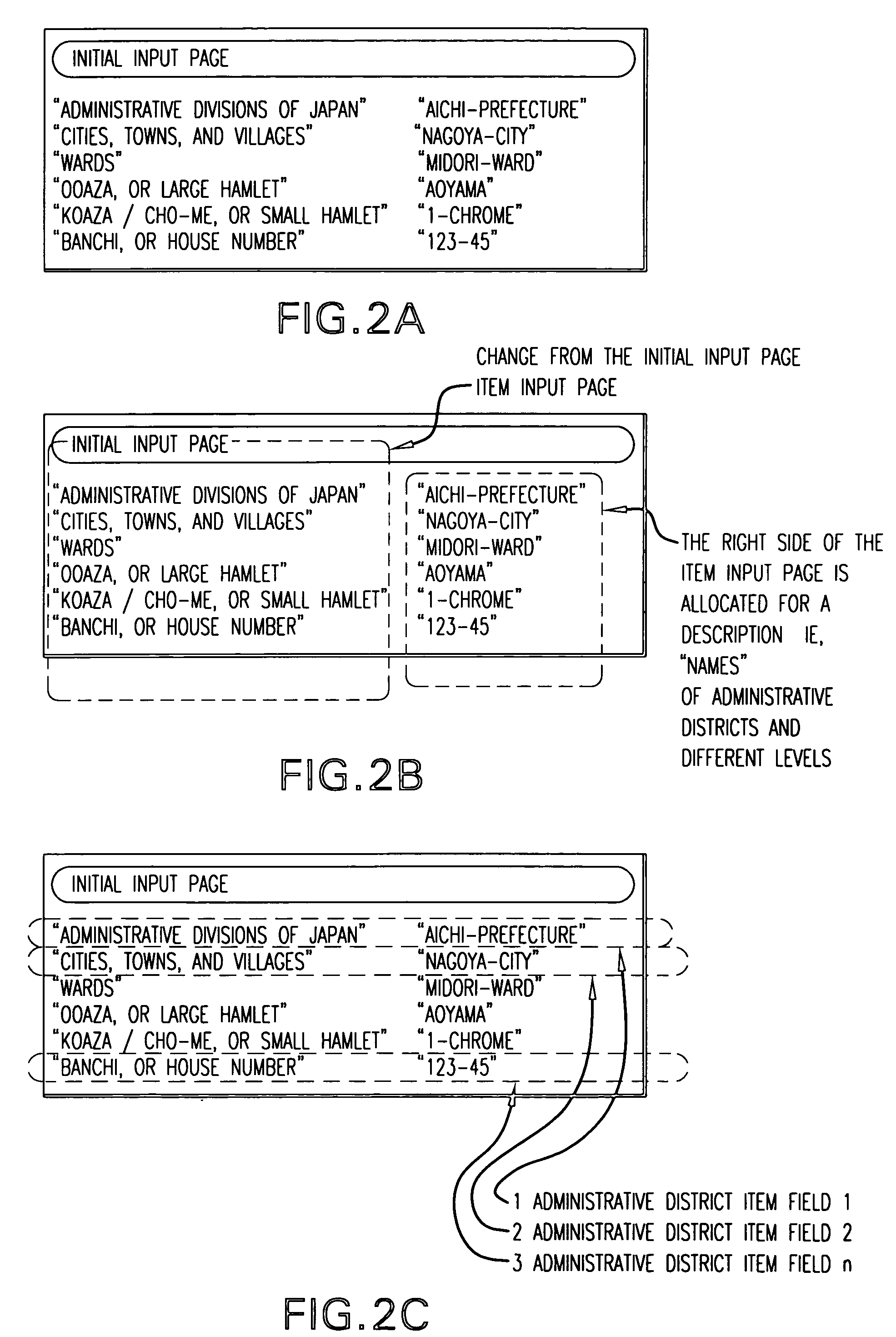 Map display device and program therefor