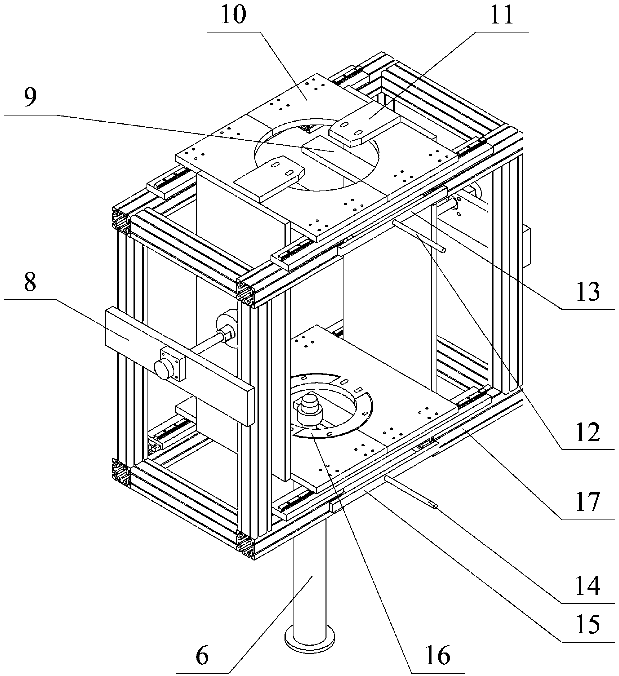 Inner mold automatic mold filling and demolding device for cable intermediate joint rubber piece