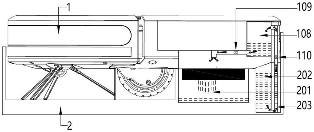 Cleaning robot with cleaning seat