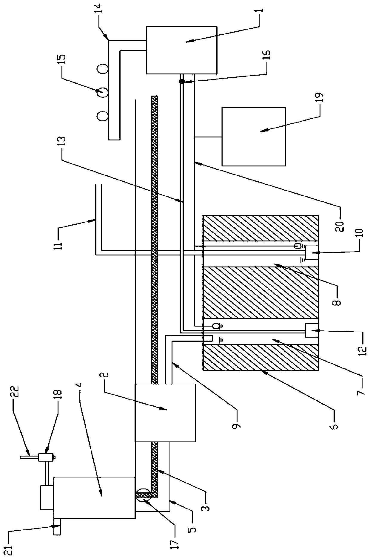 Outdoor courtyard rainwater resource recycling integrated system and rainwater purification method