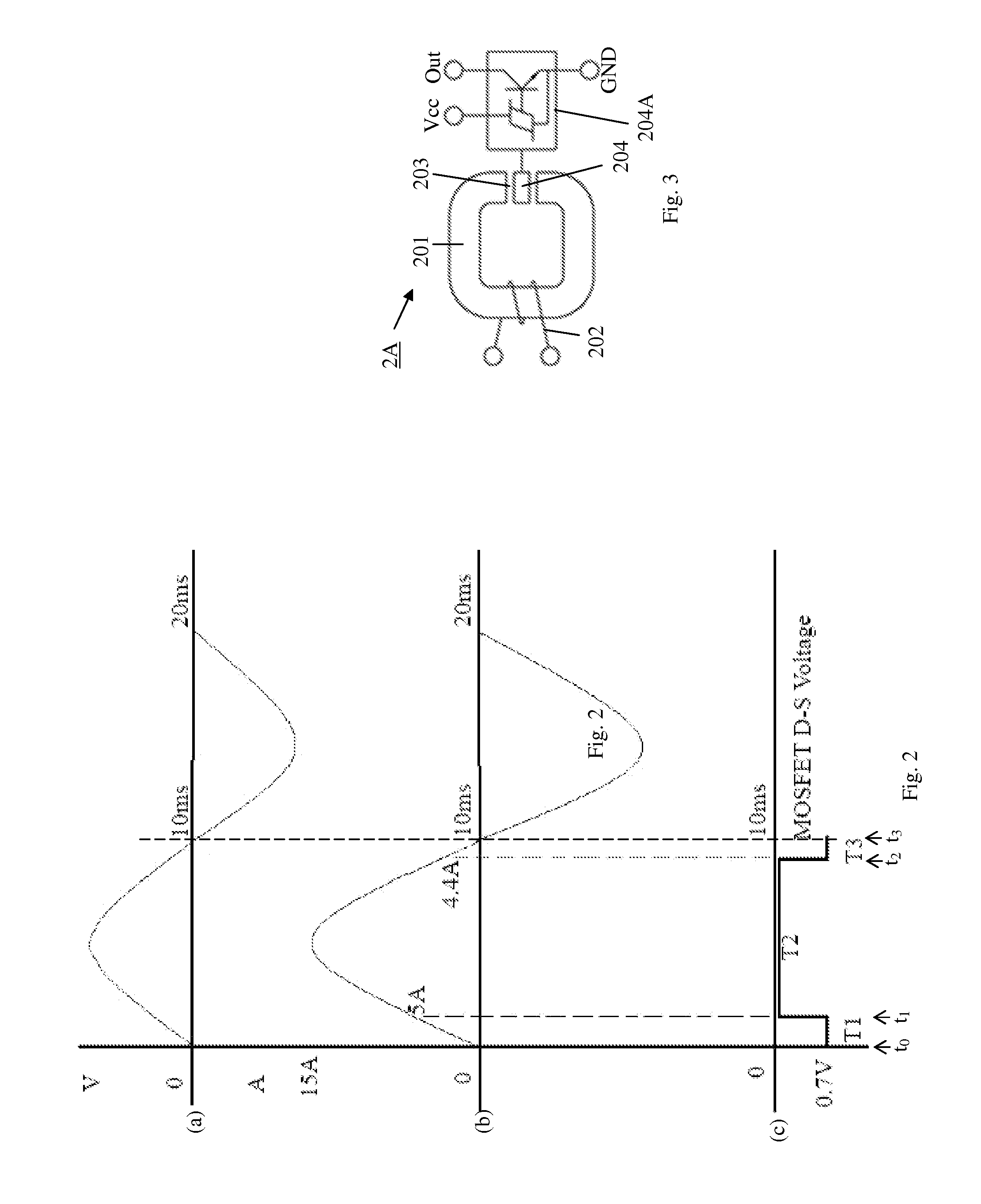 Active switching rectifier employing mosfet and current-based control using a hall-effect switch