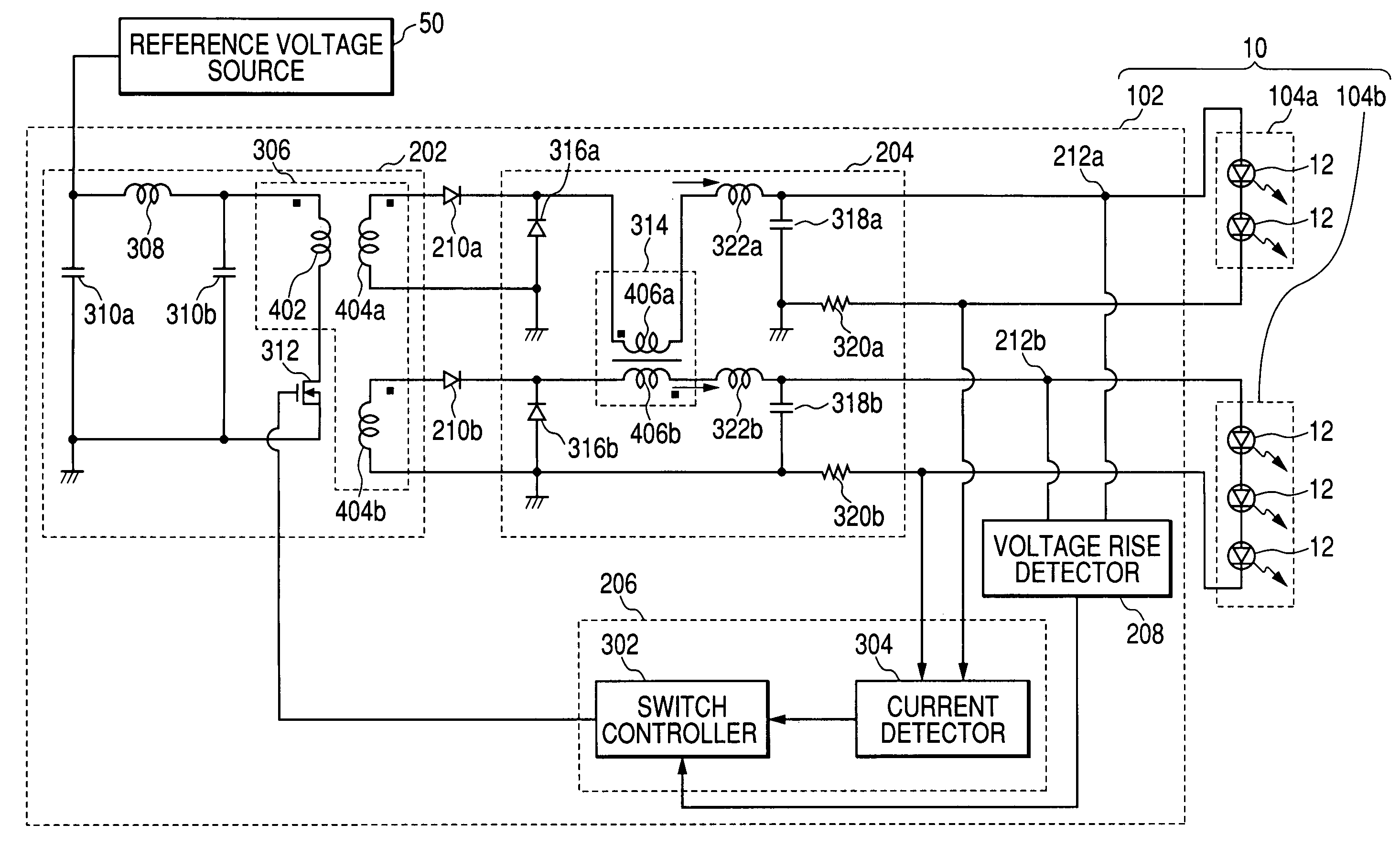 Power supply device and vehicle lamp