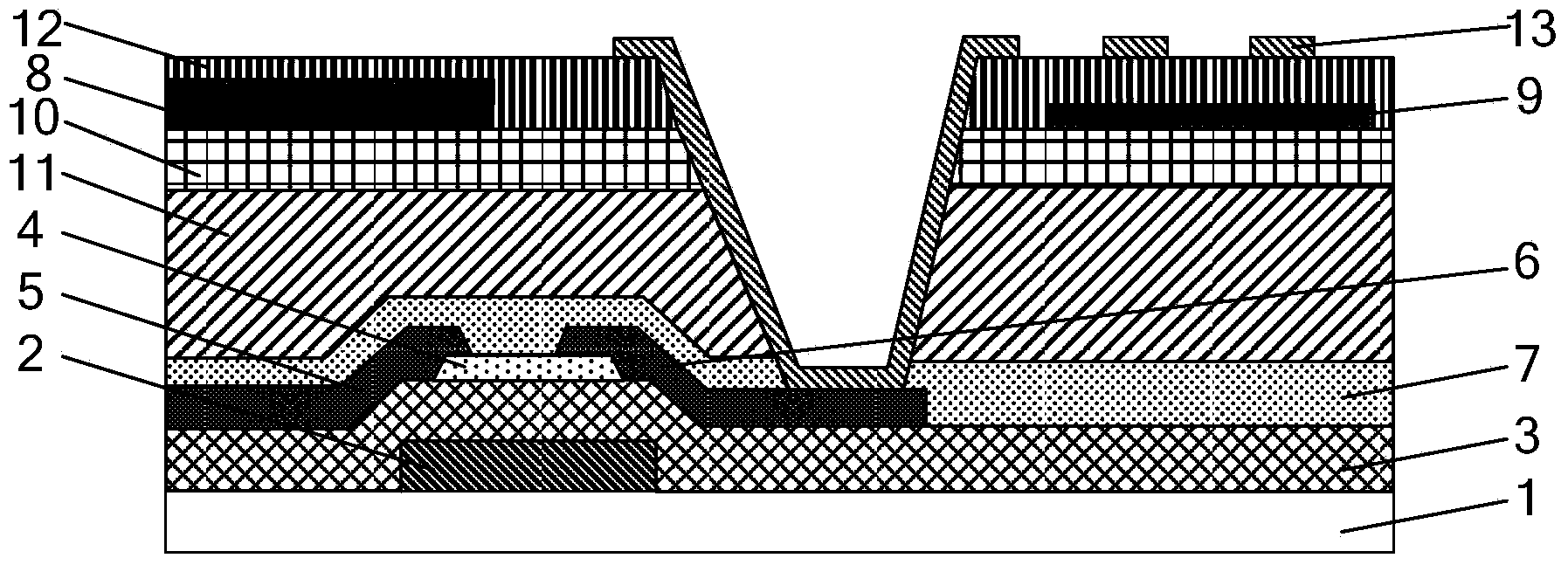 COA (color filter on array) substrate, production method thereof and display device