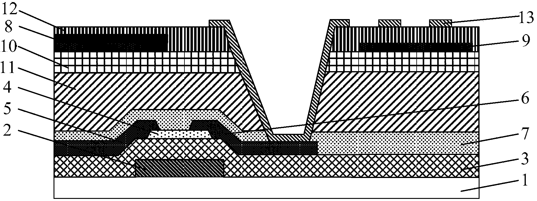 COA (color filter on array) substrate, production method thereof and display device