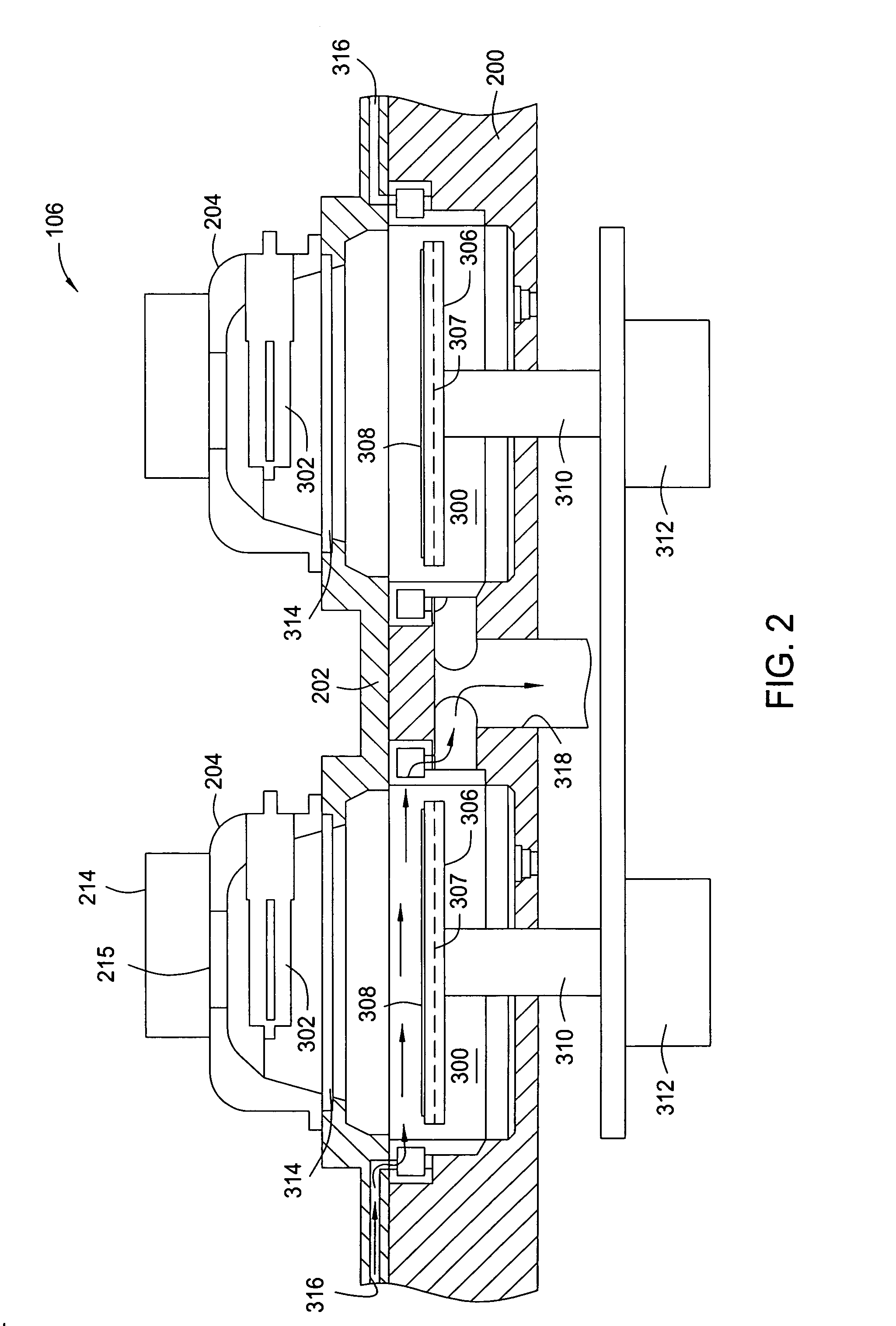 Processing multilayer semiconductors with multiple heat sources