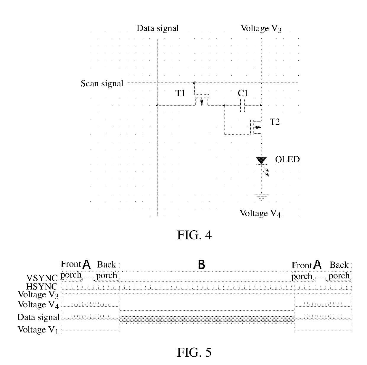 OLED touch display panel and driving method thereof