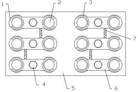 Cylindrical capacitor fastening plate
