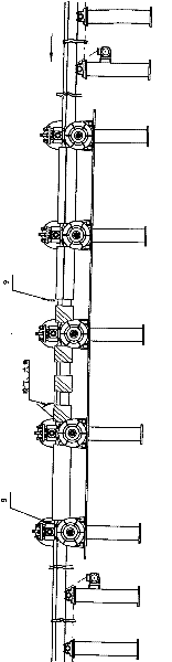 Offline or online integral quenching/tempering thermal treatment production line for standard steel rail and profiled steel rail