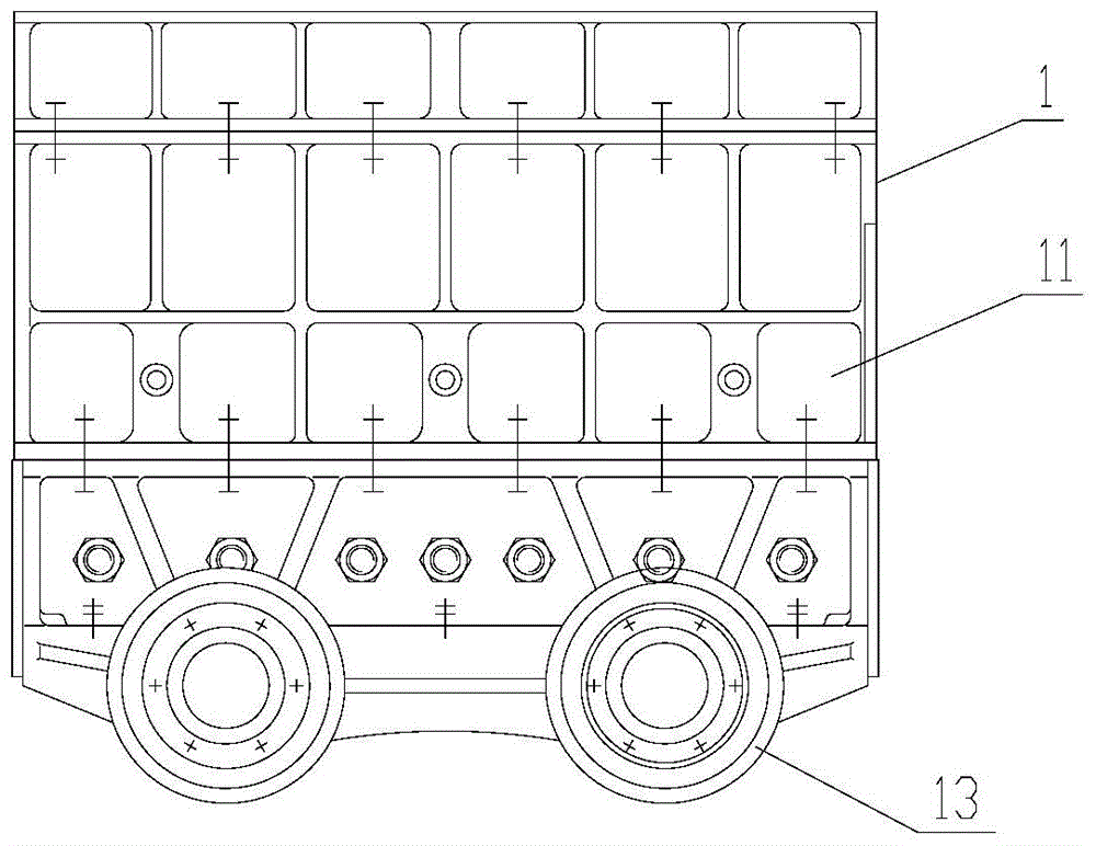 Sinter distributed temperature cooling method, sinter time-sharing unloading trolley and distributed temperature unloading device