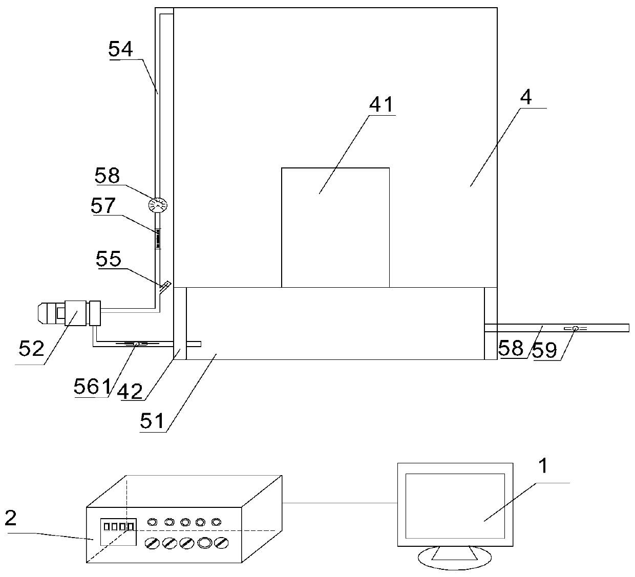 Protective clothing performance test system and using method thereof