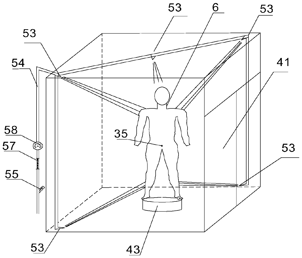 Protective clothing performance test system and using method thereof