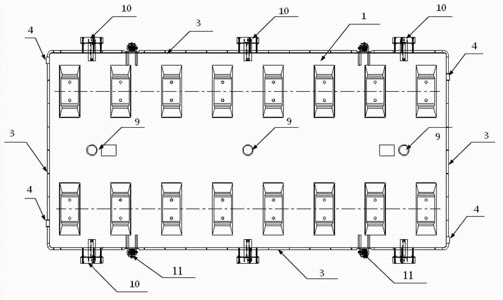 Slab ballastless track self-compacting concrete pouring construction method