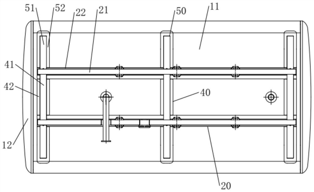 Water tank structure of cleaning vehicle