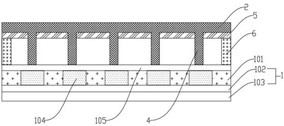 LCOS (Liquid Crystal On Silicon) surface micro-support structure and processing method thereof