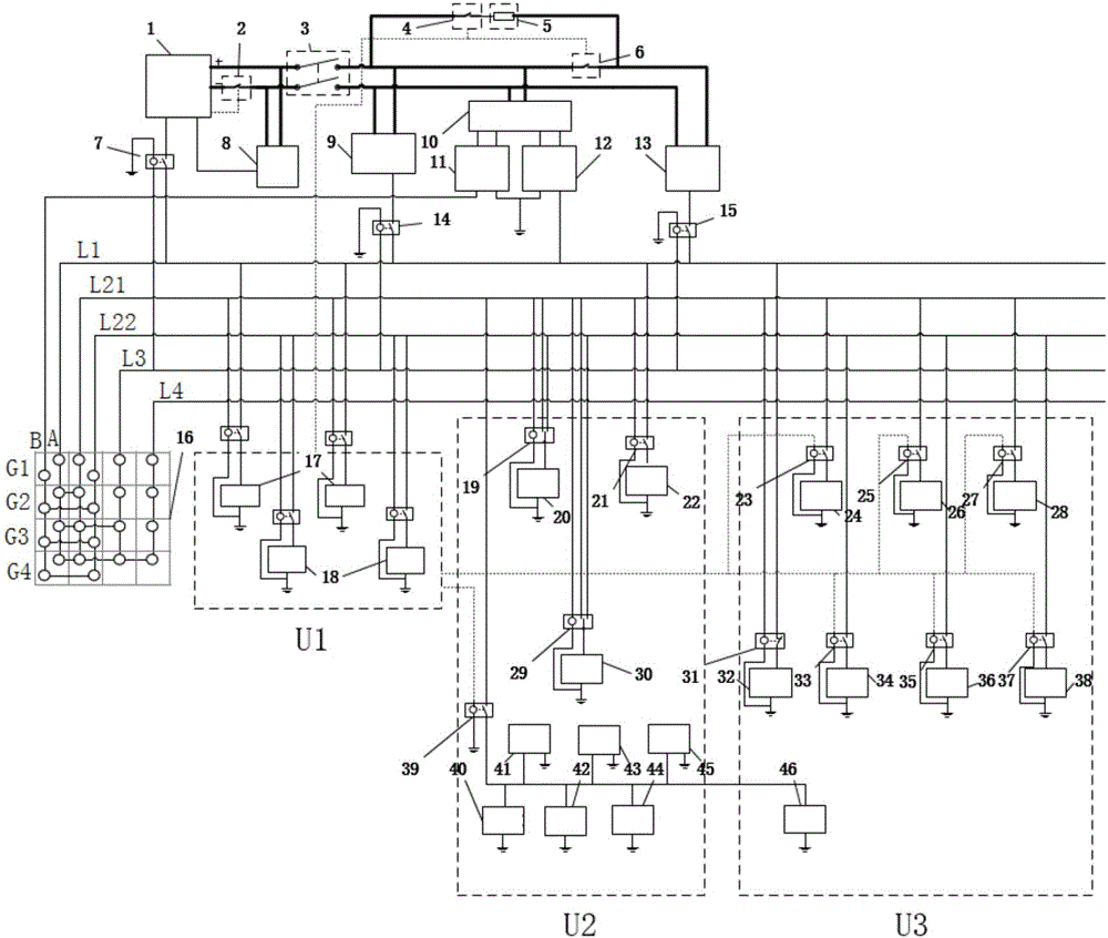 Electrical system of electric intelligent vehicle, for centralized architecture controller and electricity supply redundancy