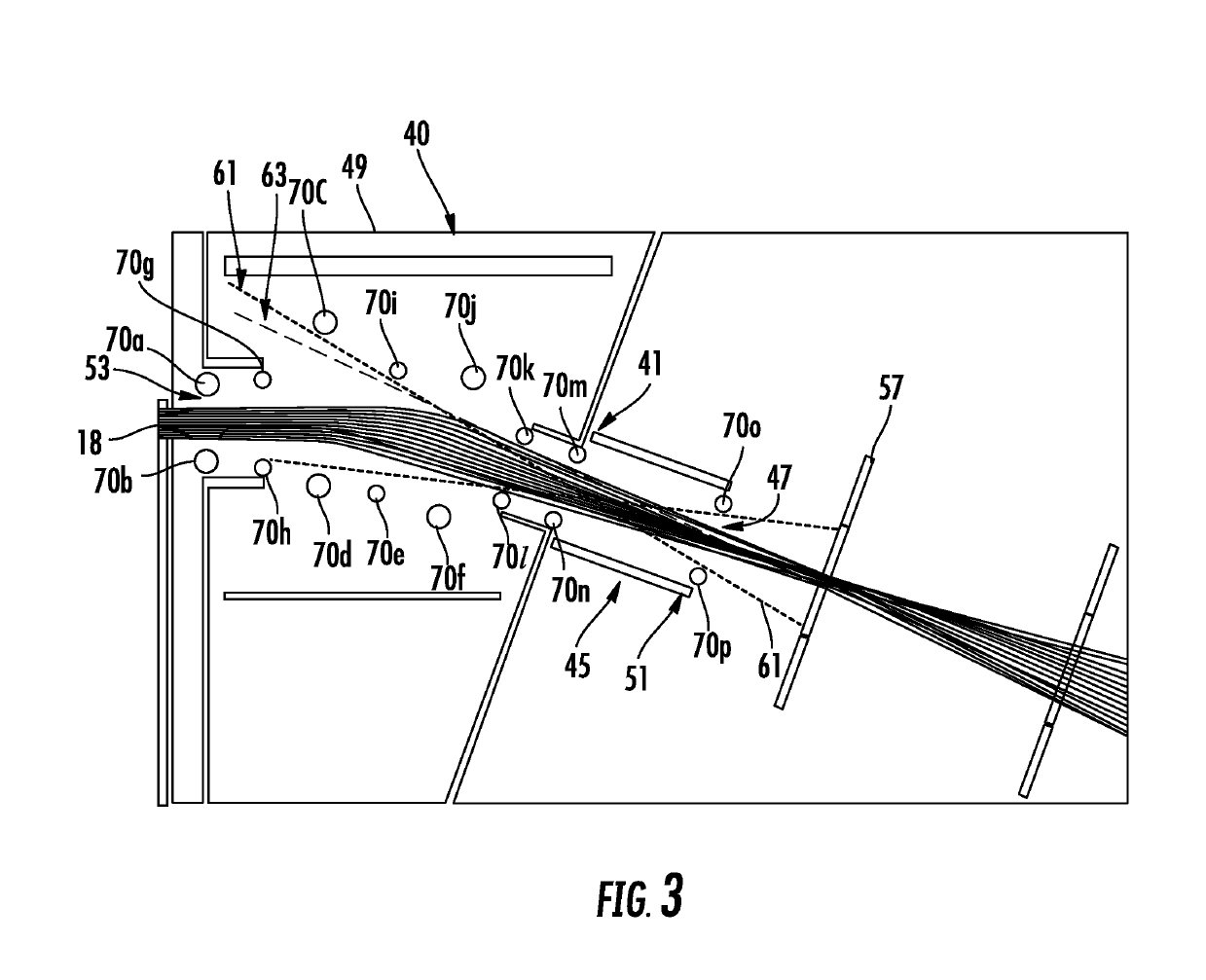 Conductive beam optic containing internal heating element