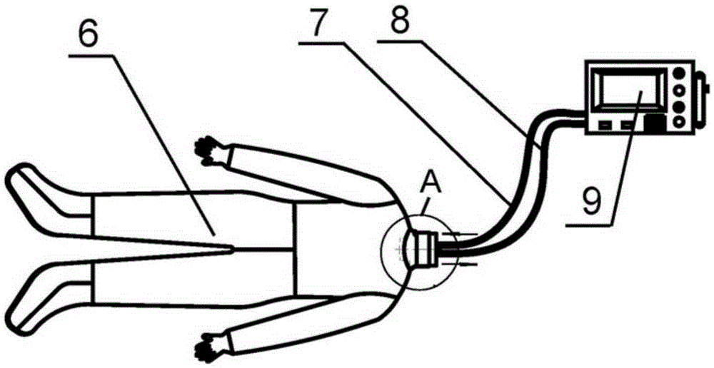 Air tightness detection clamp