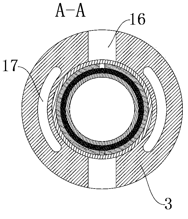 Bridge type integrated concentric water distributor