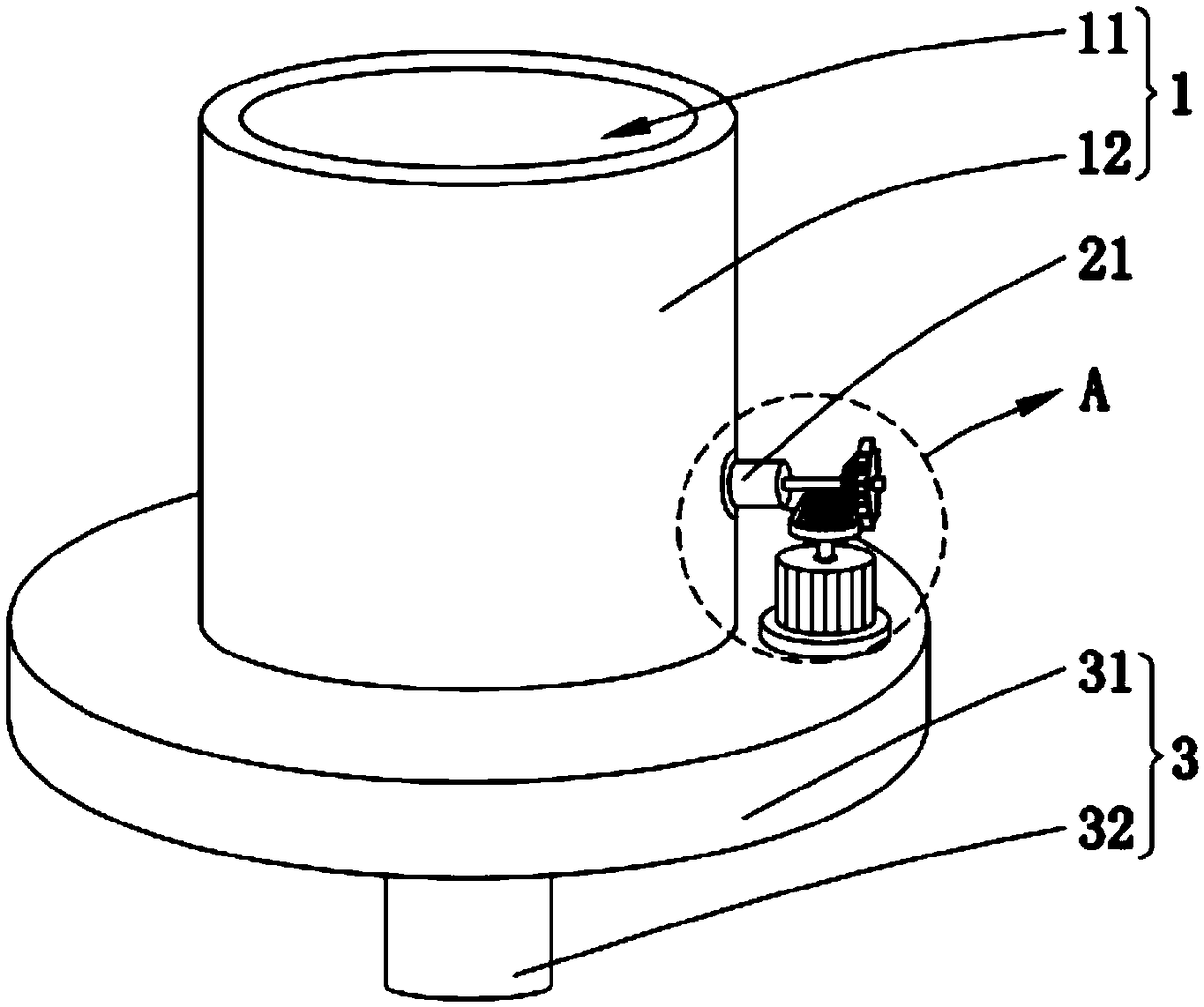 Feeding device for chemical engineering pharmacy