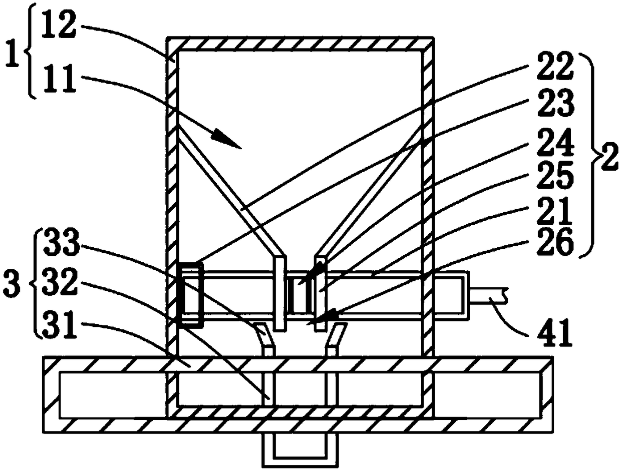 Feeding device for chemical engineering pharmacy